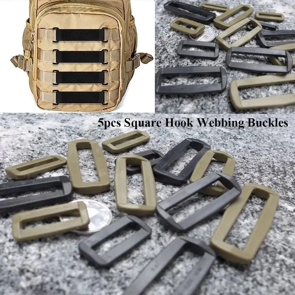 5pcs 38mm/50mm Square Hook New Plastic Survival Accessories Camping Equipment DIY Backpack Strap Outdoor Tool
5pcs 38mm/50mm Square Hook New Plastic Survival Accessories Camping Equipment DIY Backpack Strap Outdoor Tool