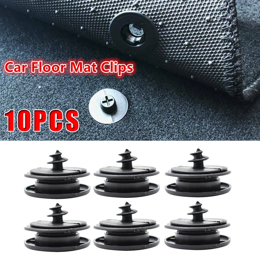 10 Set Car Floor Mat Clips Carpet Fixing Clamps Buckles Black Plastic Anti Skid Fastener Retainer Universal Interior Accessories
10 Set Car Floor Mat Clips Carpet Fixing Clamps Buckles Black Plastic Anti Skid Fastener Retainer Universal Interior Accessories
