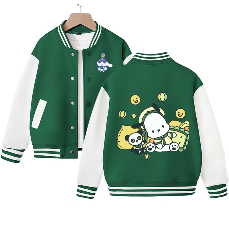 Аниме Kawaii Sanrio Cinnamoroll куртка для девочки мультфильм почтовые дети весна осень новая свободная спортивная бейсбольная форма подарок на день рождения 
Аниме Kawaii Sanrio Cinnamoroll куртка для девочки мультфильм почтовые дети весна осень новая свободная спортивная бейсбольная форма подарок на день рождения