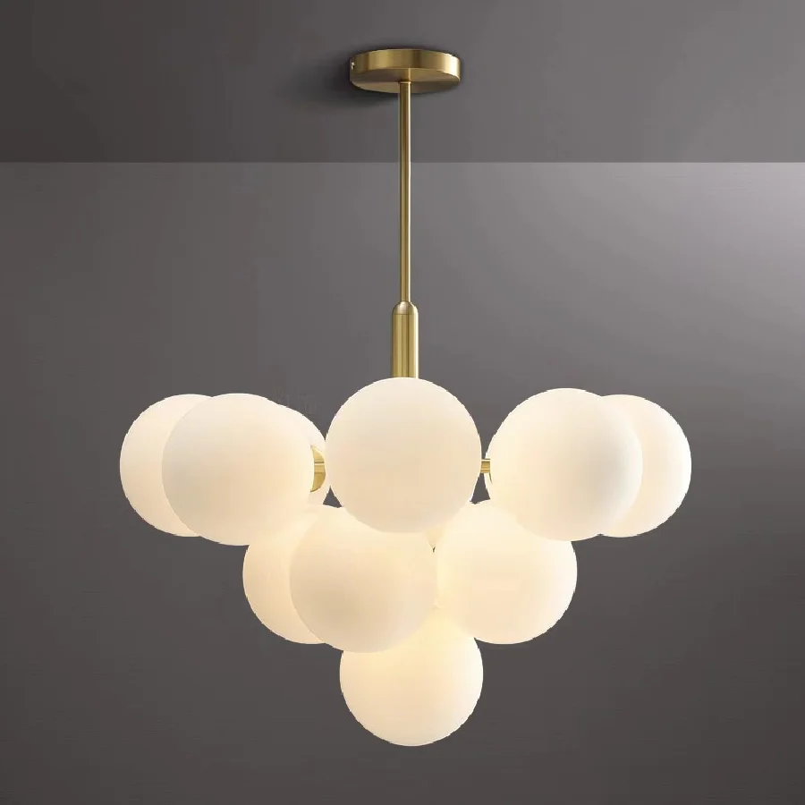 Nordic Glass Ball Led Chandelier Living Room Dining Table Decorative Pendant Lamp Bedroom Kitchen Island Hanging Light Fixture 
Nordic Glass Ball Led Chandelier Living Room Dining Table Decorative Pendant Lamp Bedroom Kitchen Island Hanging Light Fixture