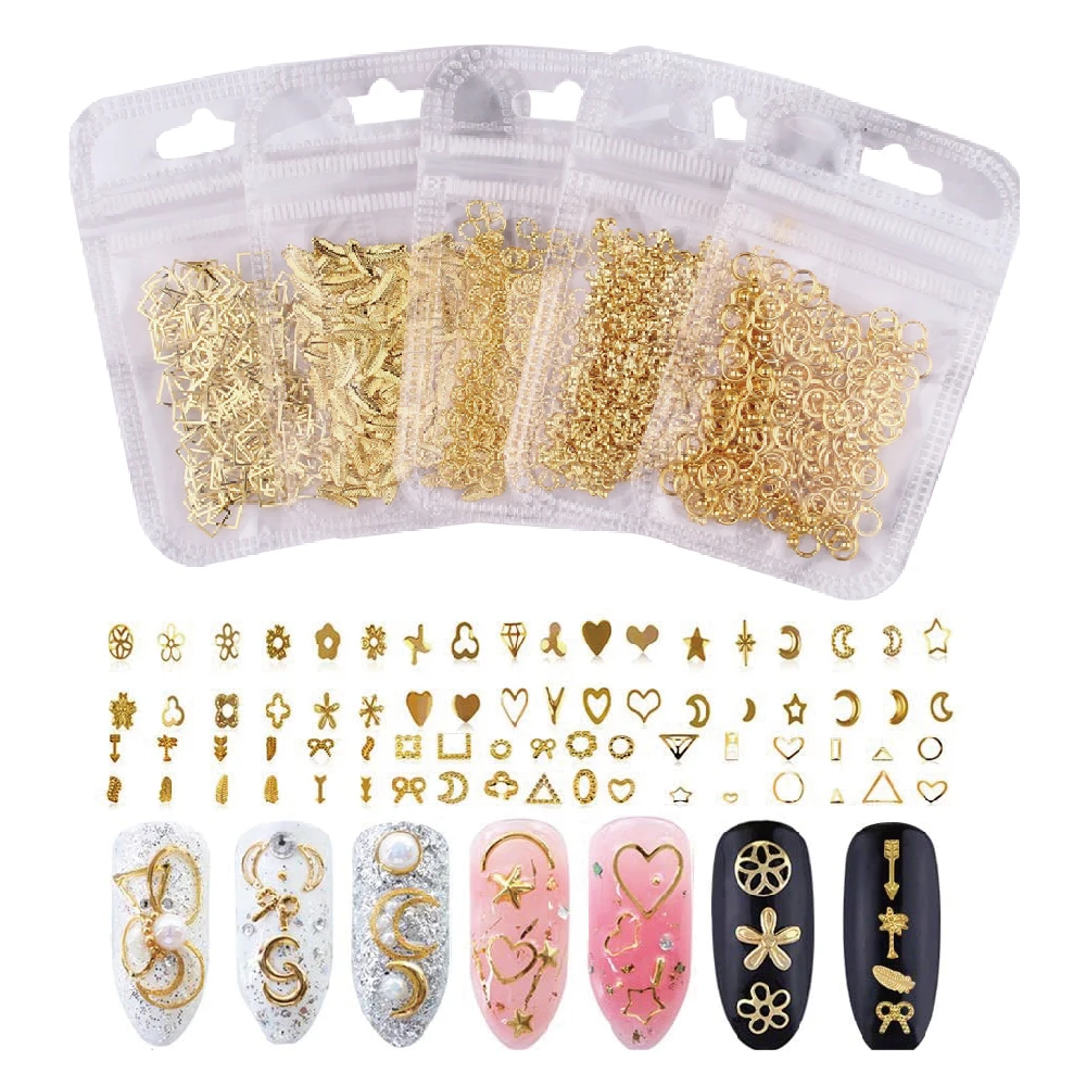 500*200Pcs Nail Metal Rivets Charms 3D Nail Art Decoration Punk Style Gold Stars/Moon /Triangle/ Studs Manicure Jewelry
500*200Pcs Nail Metal Rivets Charms 3D Nail Art Decoration Punk Style Gold Stars/Moon /Triangle/ Studs Manicure Jewelry