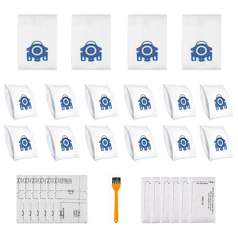 16 Pack Dust Bags For Miele Airclean Vacuum Cleaner, GN Classic C1 Complete C1, C2, C3, S400I S600 S2 S5 S8 Series Parts
16 Pack Dust Bags For Miele Airclean Vacuum Cleaner, GN Classic C1 Complete C1, C2, C3, S400I S600 S2 S5 S8 Series Parts