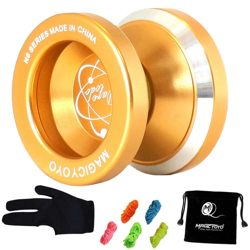 MAGICYOYO Responsive Yoyo N8 Metal Alloy Yoyos for Beginner Kids,Yoyo Glove,5 Yoyo Strings 
MAGICYOYO Responsive Yoyo N8 Metal Alloy Yoyos for Beginner Kids,Yoyo Glove,5 Yoyo Strings