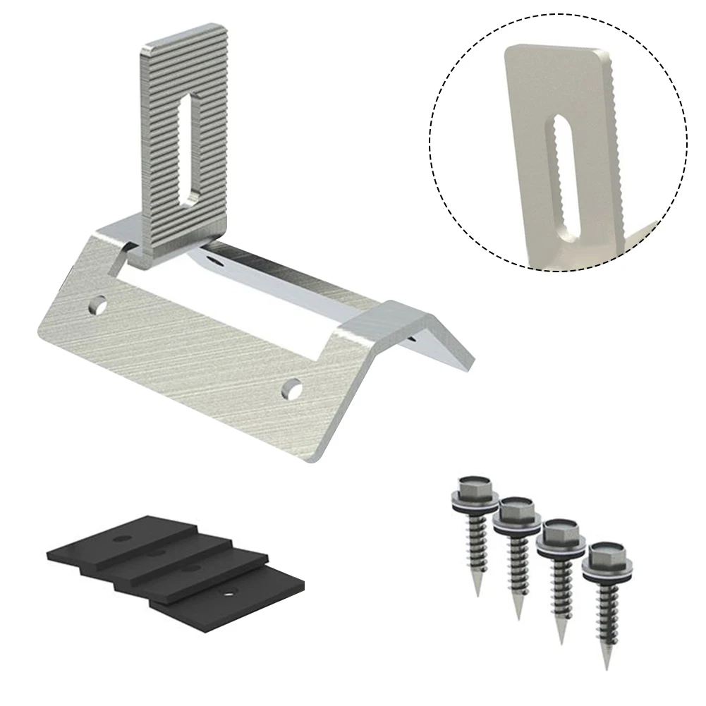 1/4pcs Pv Roof Hook For Solar Panel Photovoltaic Rail Mounting On Sheet Trapezoidal Clamp Roof Hook Clamp Solar System Supplies
1/4pcs Pv Roof Hook For Solar Panel Photovoltaic Rail Mounting On Sheet Trapezoidal Clamp Roof Hook Clamp Solar System Supplies