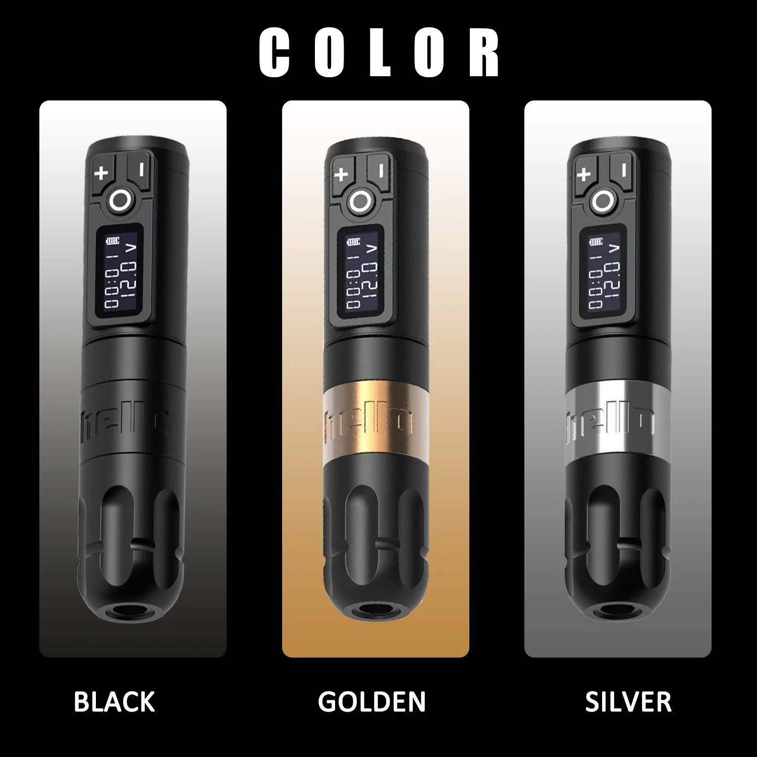 2022 HELLO second generation lithium battery tattoo pen wireless tattoo pen LCD wireless hollow cup tattoo pen tattoo supplies
2022 HELLO second generation lithium battery tattoo pen wireless tattoo pen LCD wireless hollow cup tattoo pen tattoo supplies