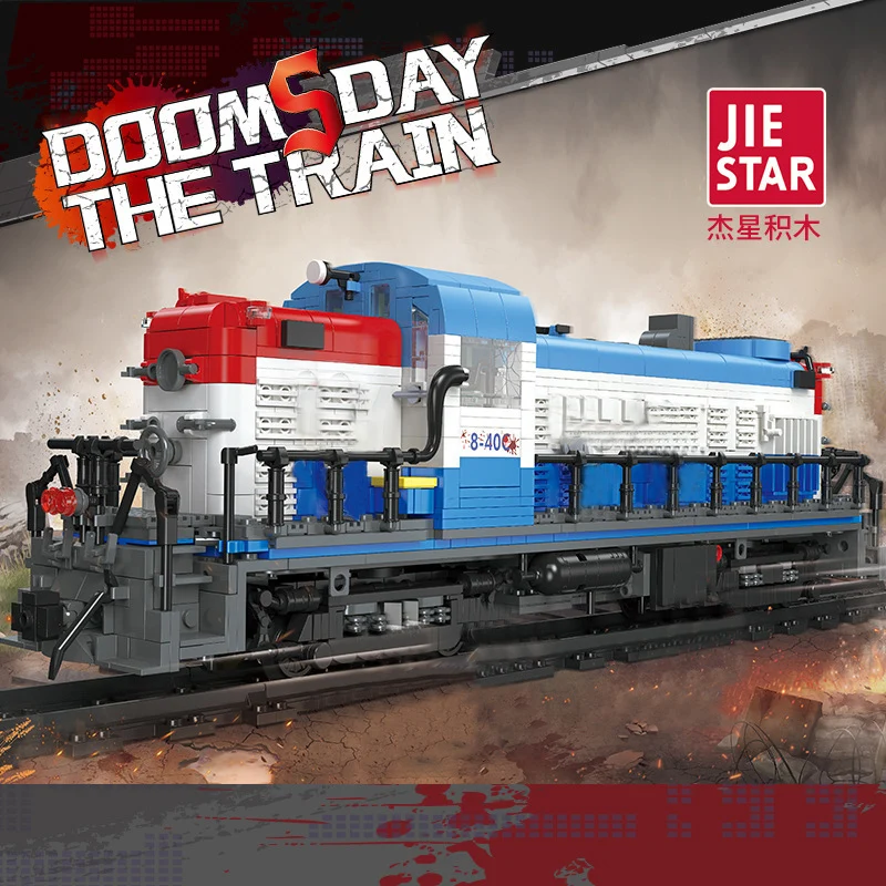 

Паровой поезд Судный день 59005 59006, большой трек серии, строительные блоки, кирпичи, рождественские игрушки, детский подарок на день рождения