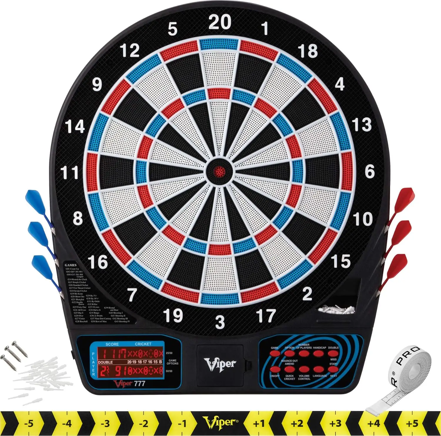 Electronic Dartboard Sport Size Over 40 Games Auto-Scoring LCD Cricket Display -Tough Target for Lasting Durability and Ultra-Th
Electronic Dartboard Sport Size Over 40 Games Auto-Scoring LCD Cricket Display -Tough Target for Lasting Durability and Ultra-Th