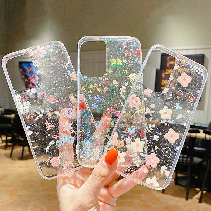 Clear Flowers Glitter Soft Silicone Phone Case For Samsung S23 S22 Ultra S21 S20 FE Plus A12 A32 A73 A52 A72 A33 A53 5G Cover
Clear Flowers Glitter Soft Silicone Phone Case For Samsung S23 S22 Ultra S21 S20 FE Plus A12 A32 A73 A52 A72 A33 A53 5G Cover