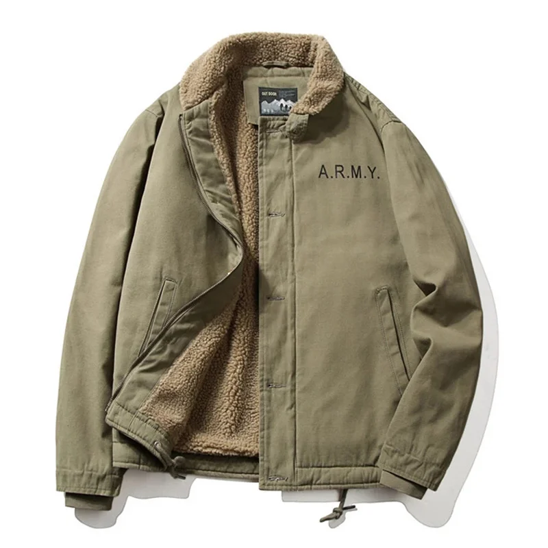 Jacket Cashmere Winter Men Thicken Warm Liner Outwear Male Windbreaker Military Bomber Jackets Chaqueta Hombre Plus Size M-4XL
Jacket Cashmere Winter Men Thicken Warm Liner Outwear Male Windbreaker Military Bomber Jackets Chaqueta Hombre Plus Size M-4XL