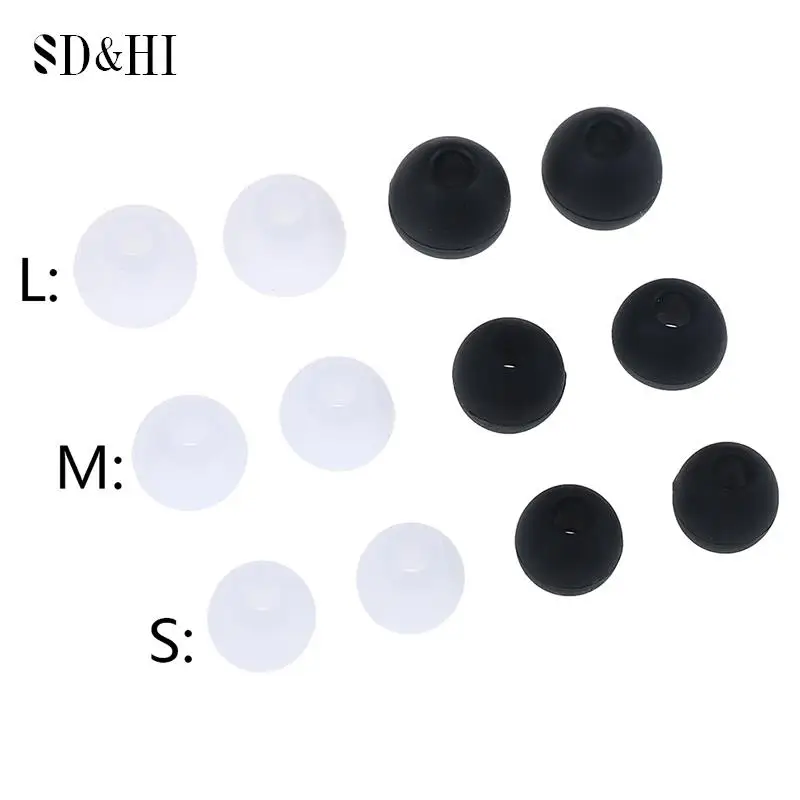 

6 Pairs (S+M+L) Soft Silicone Rubber Earphone Case Eartips Replacement For Universal In-ear Headphone In Ear Earbuds Cover