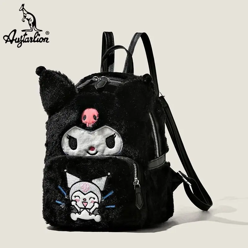 New Sanrio Kawaii Kuromi Plush Models Double Shoulder Bag Girls Heart Cute Cartoon Anime Schoolbag Backpack Female Toys for Kids
New Sanrio Kawaii Kuromi Plush Models Double Shoulder Bag Girls Heart Cute Cartoon Anime Schoolbag Backpack Female Toys for Kids