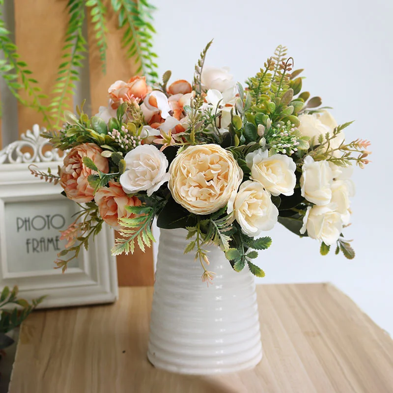 Розы 35 см, цветы, искусственные пионы с большой головкой, Шелковый цветок для дома, искусственное украшение для стола высокого качества
Розы 35 см, цветы, искусственные пионы с большой головкой, Шелковый цветок для дома, искусственное украшение для стола высокого качества