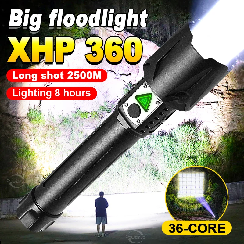 Новый мощный светодиодный фонарик XHP360, сверхъяркий перезаряжаемый USB-фонарик, масштабируемый мощный фонарик, водонепроницаемый уличный фонарь
Новый мощный светодиодный фонарик XHP360, сверхъяркий перезаряжаемый USB-фонарик, масштабируемый мощный фонарик, водонепроницаемый уличный фонарь
