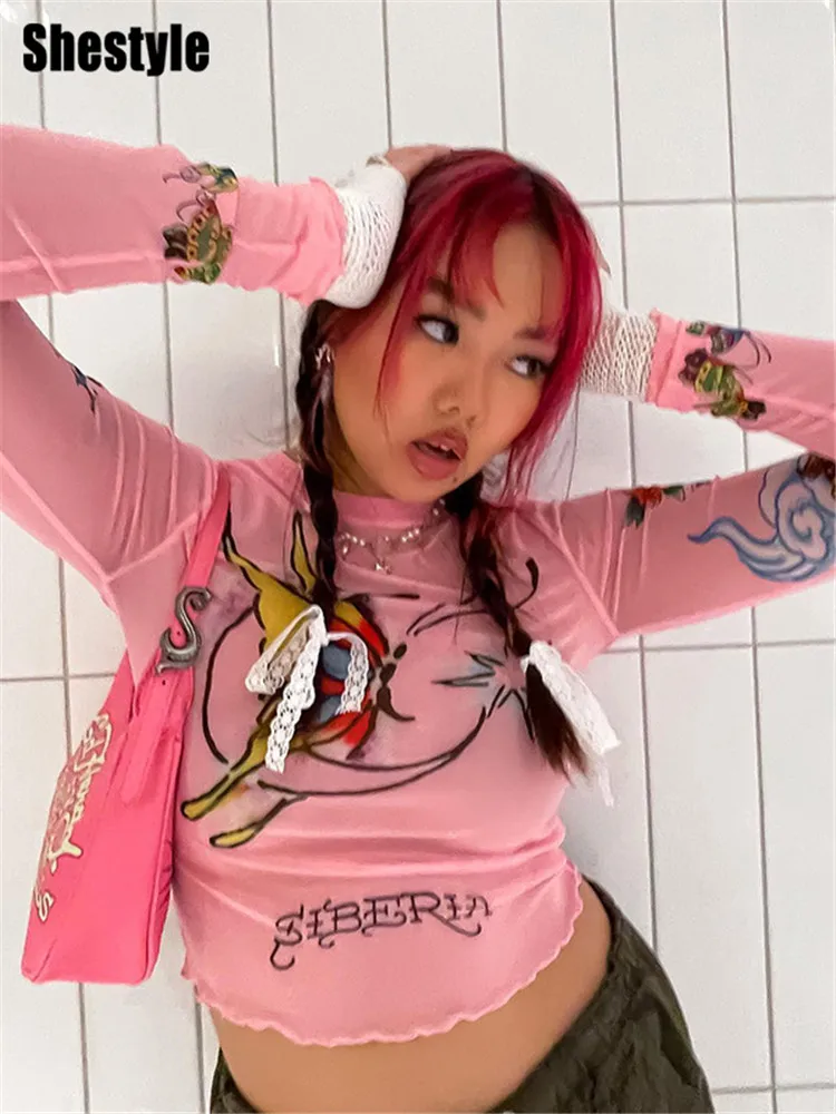 Сексуальная кружевная женская футболка Shestyle с длинным рукавом, с вырезами, с высоким воротником, черные готические растительные Короткие т...
Сексуальная кружевная женская футболка Shestyle с длинным рукавом, с вырезами, с высоким воротником, черные готические растительные Короткие т...