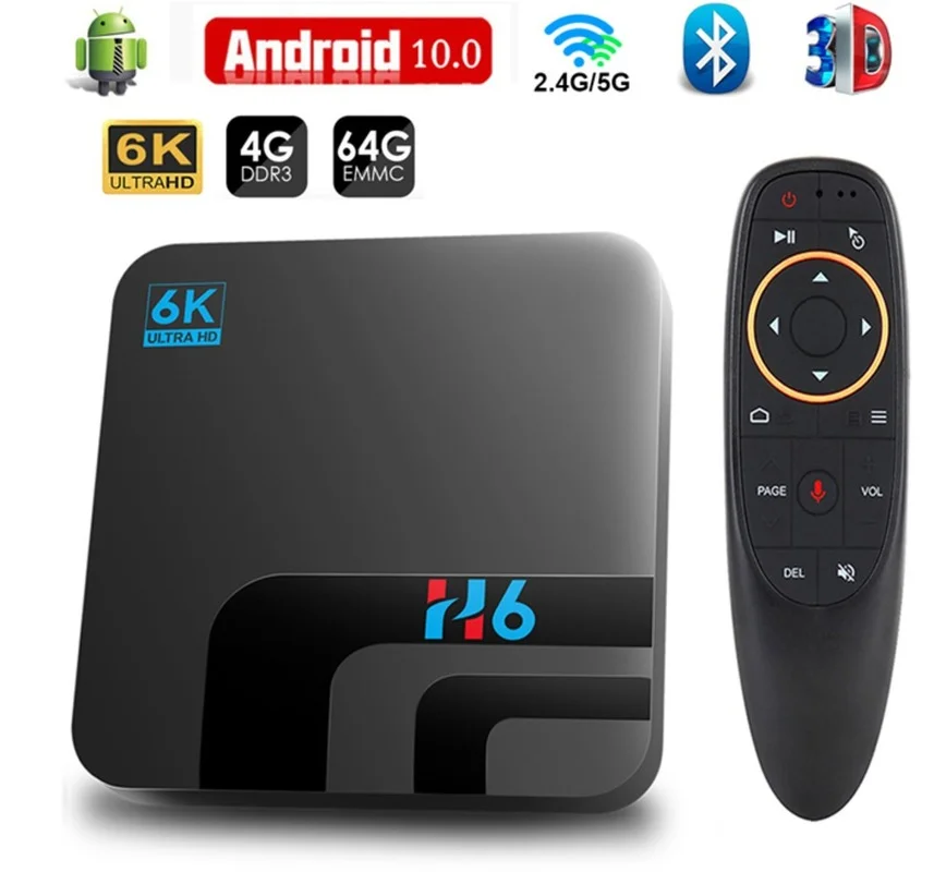 Player 2.4g 5Ghz Wifi Bluetooth Set Smart Top TV Box Android TV Box 10 4gb 64gb 32gb 6k 3d Video H.265
Player 2.4g 5Ghz Wifi Bluetooth Set Smart Top TV Box Android TV Box 10 4gb 64gb 32gb 6k 3d Video H.265