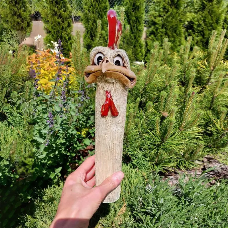Statue Resin Funny Interesting Add Vitality Decorative Garden Garden Ornaments Resin Crafts Chicken Head Ornaments Crafts 27cm
Statue Resin Funny Interesting Add Vitality Decorative Garden Garden Ornaments Resin Crafts Chicken Head Ornaments Crafts 27cm