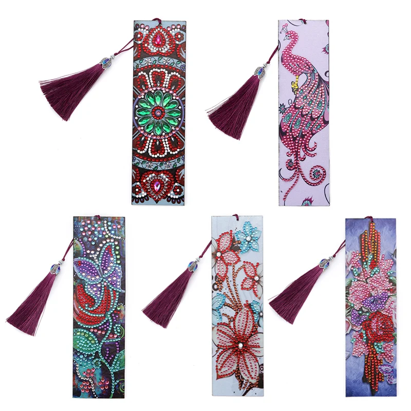 DIY Diamond Painting Leather Bookmark Tassel Book Marks Special Shaped Diamond Embroidery DIY Craft for Books Christmas Gifts
DIY Diamond Painting Leather Bookmark Tassel Book Marks Special Shaped Diamond Embroidery DIY Craft for Books Christmas Gifts
