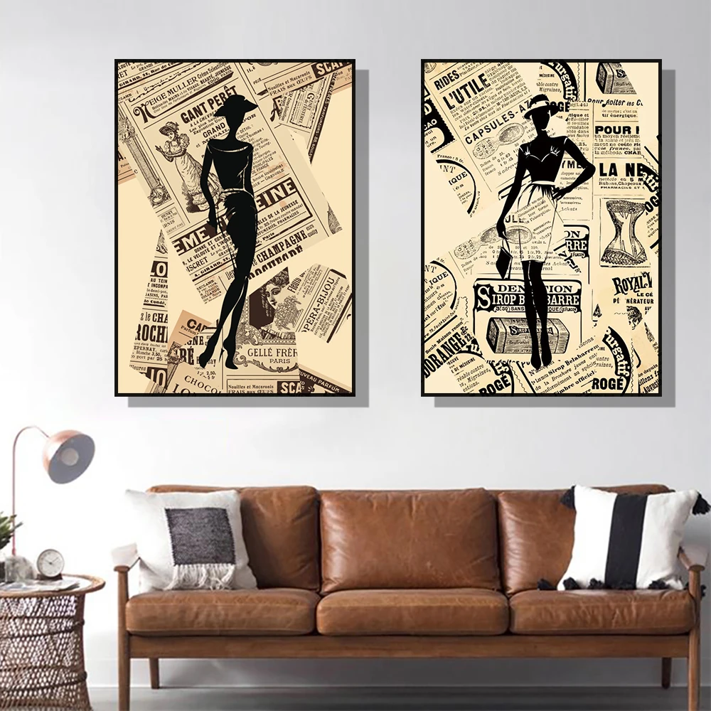 Abstract Fashion Girl In Newspaper Canvas Painting Vintage Poster and Prints Nordic Wall Art Picture for Living Room Home Decor
Abstract Fashion Girl In Newspaper Canvas Painting Vintage Poster and Prints Nordic Wall Art Picture for Living Room Home Decor