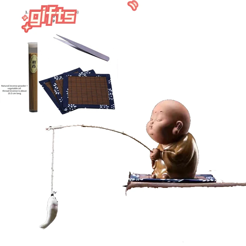 creative Ceramic incense small monk incense burner home decoration ornaments incense holder tea pet incense stick holder gift
creative Ceramic incense small monk incense burner home decoration ornaments incense holder tea pet incense stick holder gift