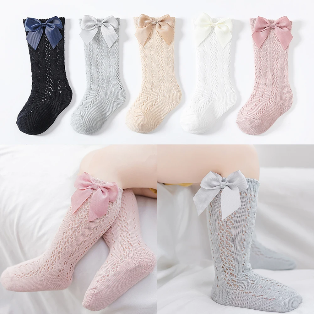 New Toddlers Girls Socks Baby Kids Long Sock with Bow Knee High Cotton Mesh Spanish Style Children Breathable Sock for 0-5 Years
New Toddlers Girls Socks Baby Kids Long Sock with Bow Knee High Cotton Mesh Spanish Style Children Breathable Sock for 0-5 Years