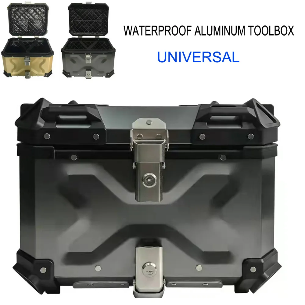 45L NEW Universal Waterproof Aluminum Toolbox Motorcycle Trunk Side Box Luggage Pannier Cargo Tool Box Storage
45L NEW Universal Waterproof Aluminum Toolbox Motorcycle Trunk Side Box Luggage Pannier Cargo Tool Box Storage