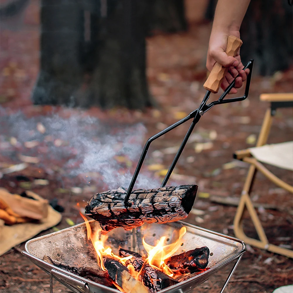 Camping Bonfire BBQ Firewood Clip Spring Design Long Handle Charcoal Tongs High Temperature Resistance Outdoor Tool Supplies
Camping Bonfire BBQ Firewood Clip Spring Design Long Handle Charcoal Tongs High Temperature Resistance Outdoor Tool Supplies
