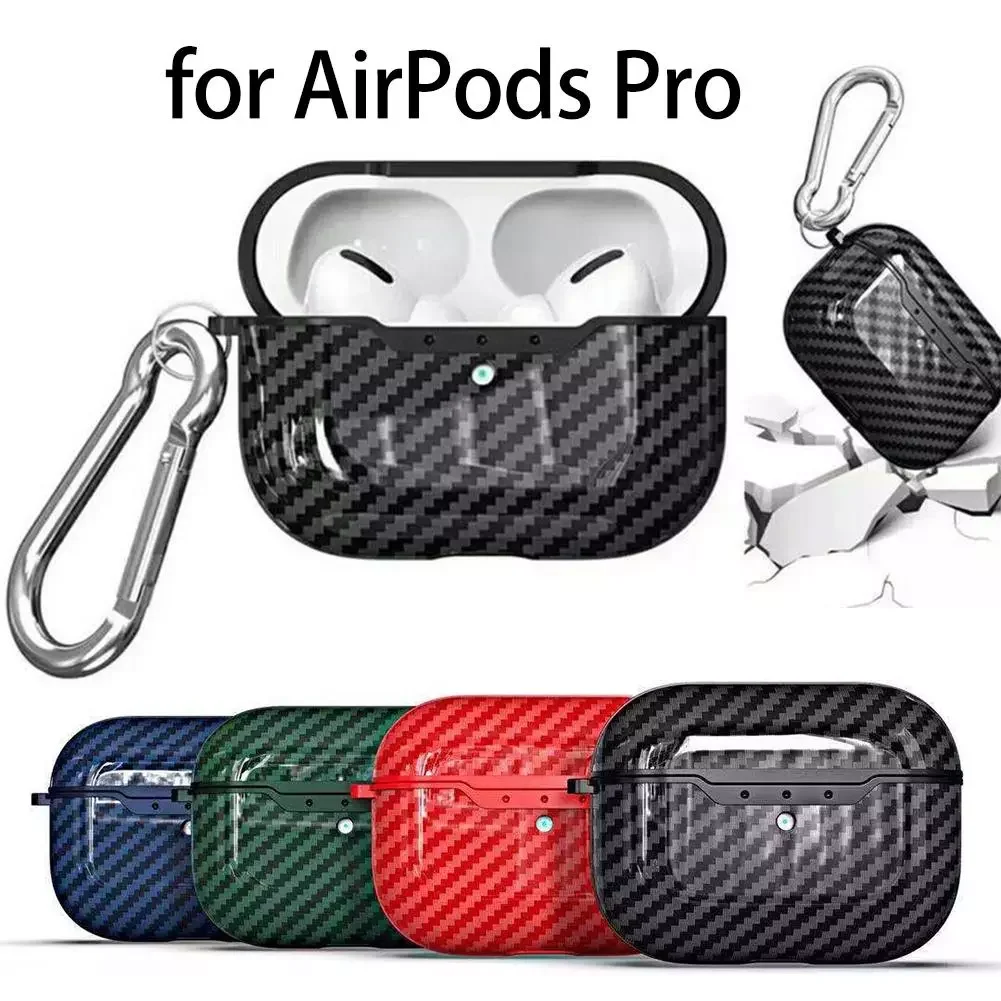 Carbon Fiber Texture Bluetooth Earphone Protective Case Cover For AirPods Pro Earphones Accessory Fashion Exquisite Earphone Box
Carbon Fiber Texture Bluetooth Earphone Protective Case Cover For AirPods Pro Earphones Accessory Fashion Exquisite Earphone Box
