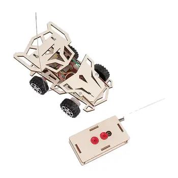 DIY Assembly Remote Control Car Model Kits Assembly wood puzzle Model for Exploring The Principle Teaching Prop Gift