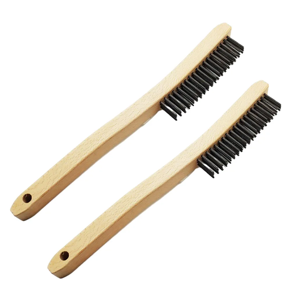 2Pcs Stainless Steel Wire Brush 347mm Wooden Handle For Cleaning Scales Rust Dirty Removal Wood Board Polishing Manual Tools
2Pcs Stainless Steel Wire Brush 347mm Wooden Handle For Cleaning Scales Rust Dirty Removal Wood Board Polishing Manual Tools