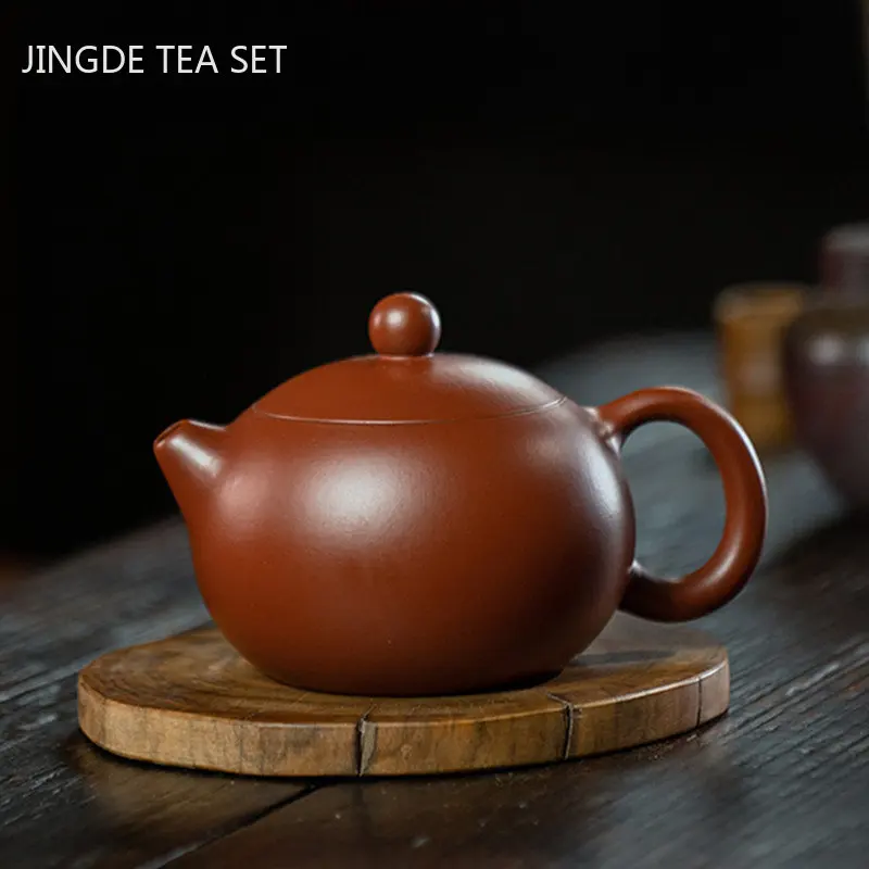 

Classic Raw Ore Dahongpao Xishi Tea Pot Yixing Purple Clay Teapots Handmade Filter Beauty Kettle Authentic Zisha Teaware 200ml
