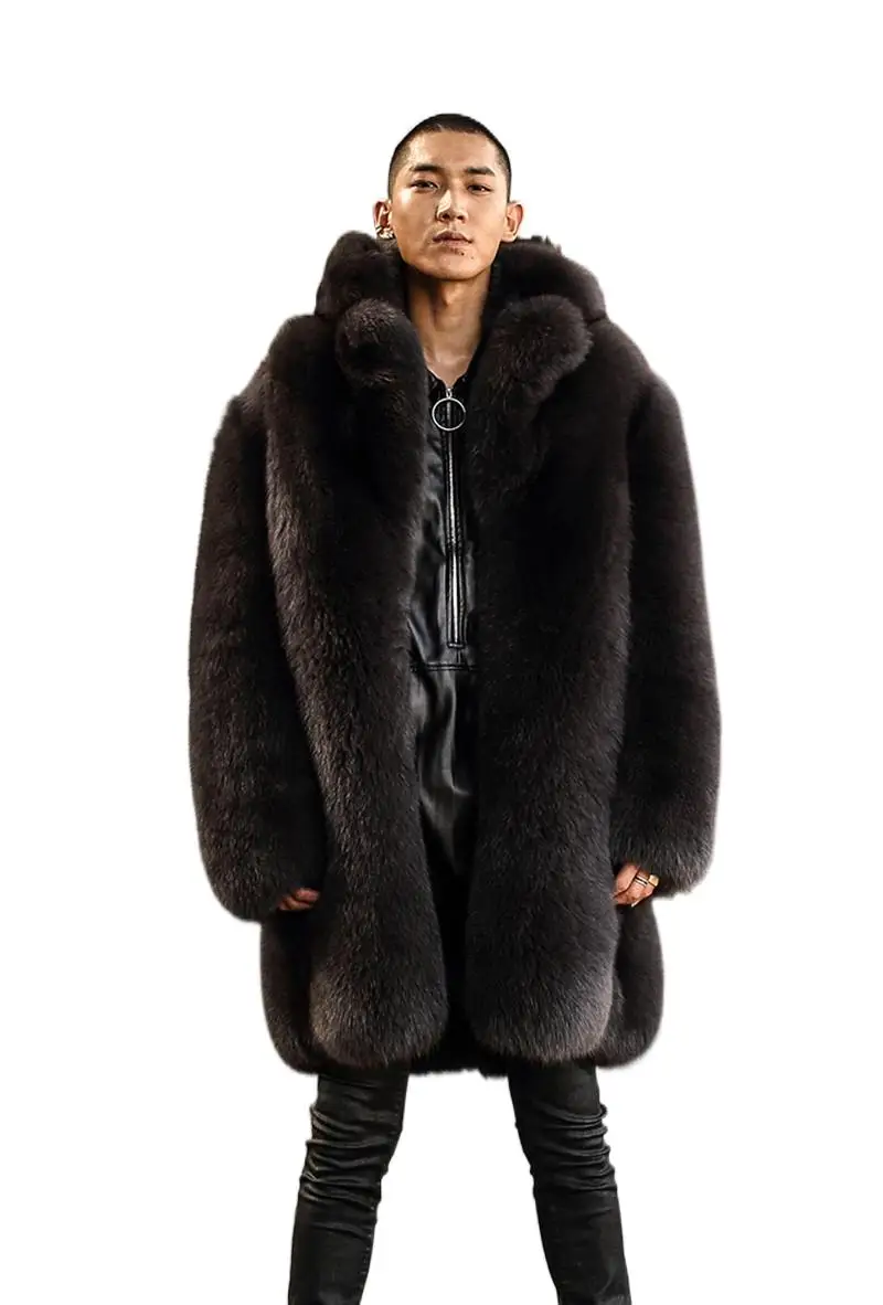 Men's Luxury Real Fox Fur Coat Winter Thick Warm Male Fur Jacket 90 CM Long Natural Fox Fur Jacket Genuine Fur Outwear
Men's Luxury Real Fox Fur Coat Winter Thick Warm Male Fur Jacket 90 CM Long Natural Fox Fur Jacket Genuine Fur Outwear