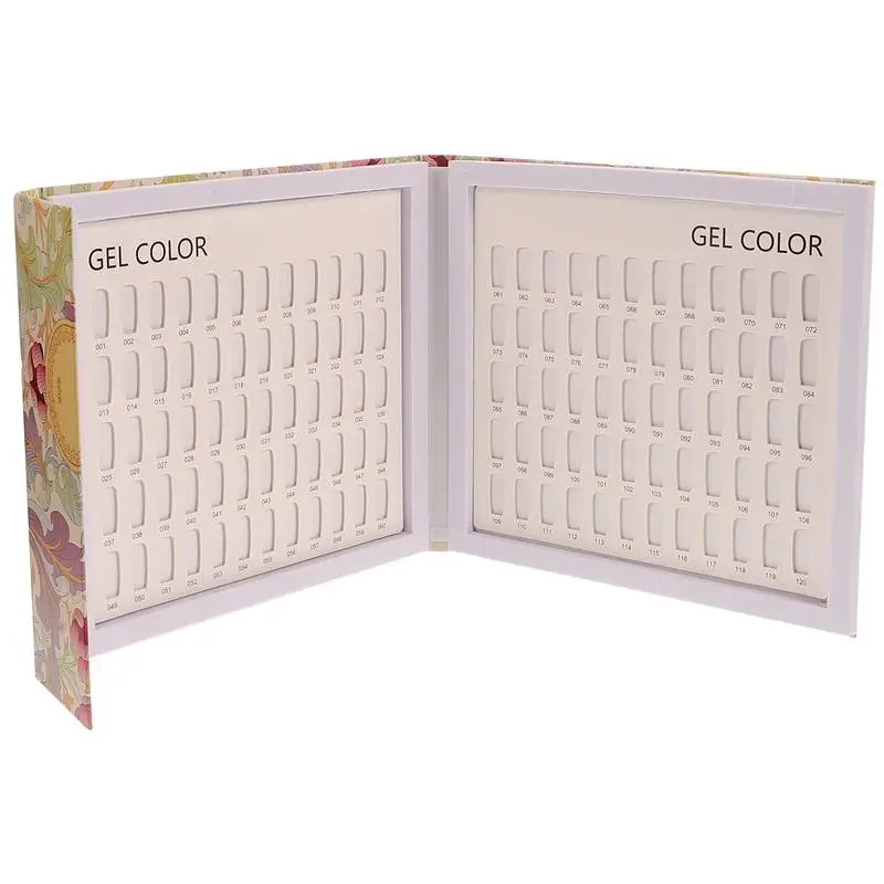 Sdatter 1PC 120-Color Nail Color Book Nail Color Sample Plate Nail Color Display Board Nail Color Display Book For Beauty Nails 
Sdatter 1PC 120-Color Nail Color Book Nail Color Sample Plate Nail Color Display Board Nail Color Display Book For Beauty Nails