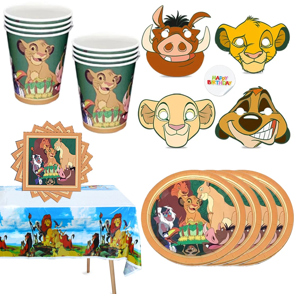 Simba Lion King Birthday Decoration Latex Balloon Disposable Tableware Cup Plate Set For Kids King lion Baby Shower Supplies
Simba Lion King Birthday Decoration Latex Balloon Disposable Tableware Cup Plate Set For Kids King lion Baby Shower Supplies