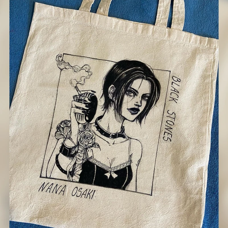 Nana Anime Shoulder Bag Canvas Bag Harajuku Shopper Bag Fashion Women's bags Summer Shoulder Bags Tote Bag Border Collie Eco bga
Nana Anime Shoulder Bag Canvas Bag Harajuku Shopper Bag Fashion Women's bags Summer Shoulder Bags Tote Bag Border Collie Eco bga