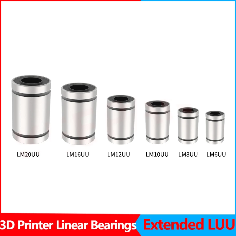 3D Printer Accessories Linear Bearing Rolling, Sliding, Motion Bearing Precision Ball Shaft Guide Bush LM6/8/10/12/16/20UU
3D Printer Accessories Linear Bearing Rolling, Sliding, Motion Bearing Precision Ball Shaft Guide Bush LM6/8/10/12/16/20UU