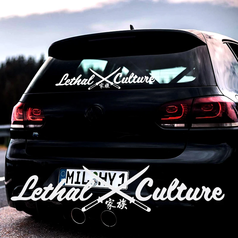 LETHAL CULTURE Car Front Windshield Decals Waterproof Tuning Car Styling Stickers JDM Auto Glass Decortion Exterior Accessories
LETHAL CULTURE Car Front Windshield Decals Waterproof Tuning Car Styling Stickers JDM Auto Glass Decortion Exterior Accessories