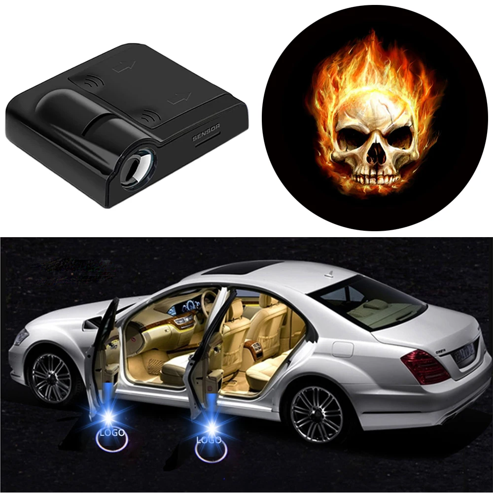 

2pcs Universal Car door light HD Wireless projector logo led Weclome lamp Car Door Shadow Laser Emblem Lamp Kit for all car type