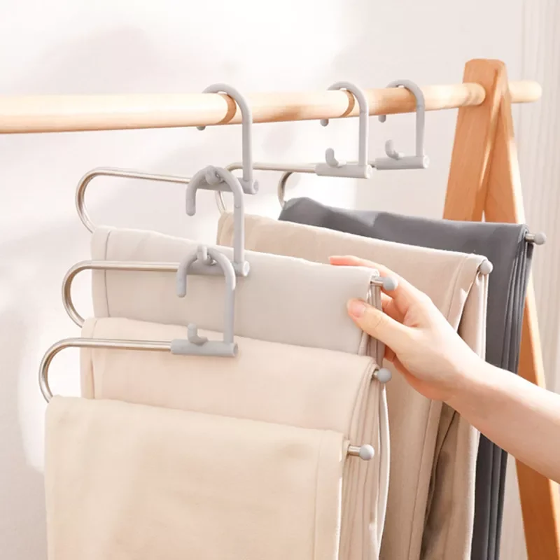 Multifunctional Pants Hanger For Clothes Wardrobe Stacked Shelf Adjustable Non-slip Closet Storage Organizer Trouser Hangers
Multifunctional Pants Hanger For Clothes Wardrobe Stacked Shelf Adjustable Non-slip Closet Storage Organizer Trouser Hangers