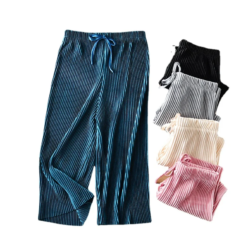 Children's Pleated Wide-Leg Pants Summer Girl Kids Loose Casual Chiffon Ankle Length Pants Trousers
Children's Pleated Wide-Leg Pants Summer Girl Kids Loose Casual Chiffon Ankle Length Pants Trousers