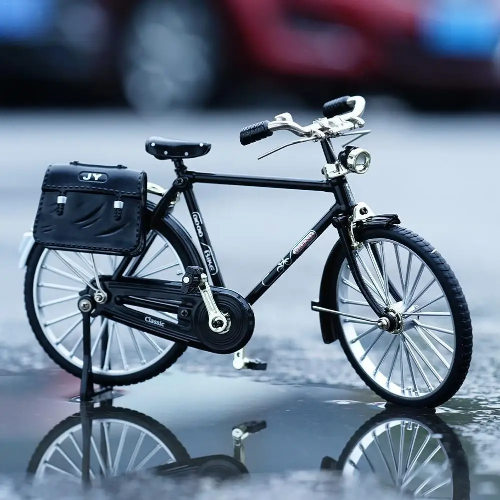 

Миниатюрная модель велосипеда «сделай сам» J7c3, ретро-модель велосипеда из сплава, коллекционная имитация горного велосипеда с пальцами, миниатюрные подарки для детей