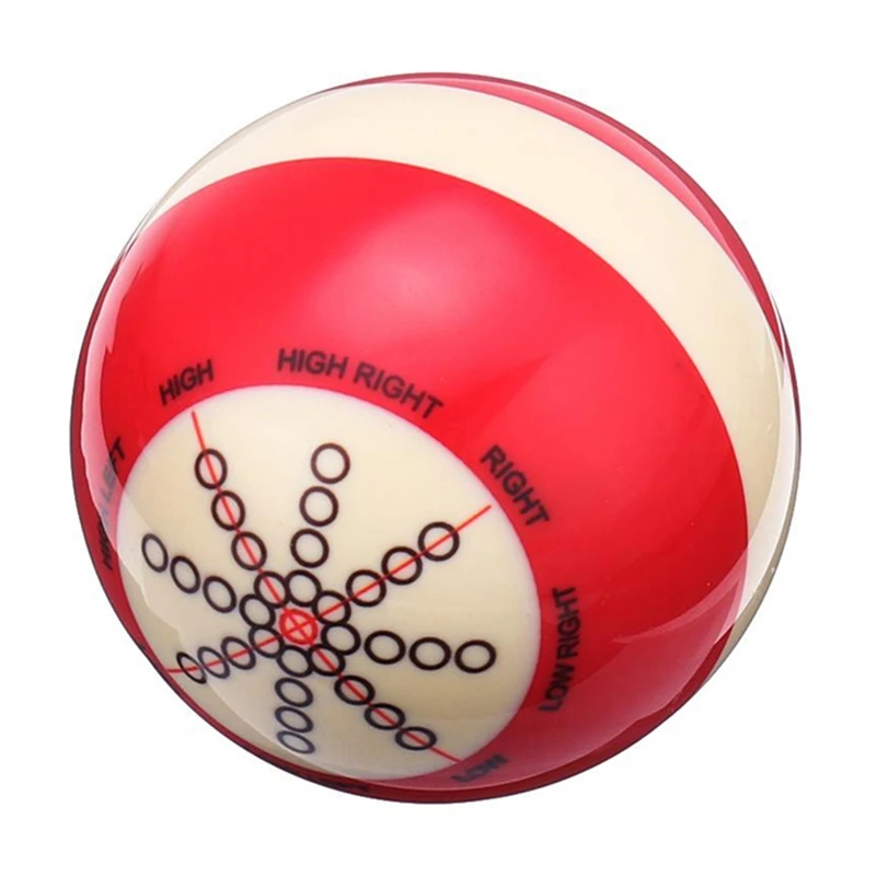 

Hot 1Pcs 57Mm Durable White Red Resin Billiards Spot Pool Snooker Practice Training Cue Balls Sports For Beginner