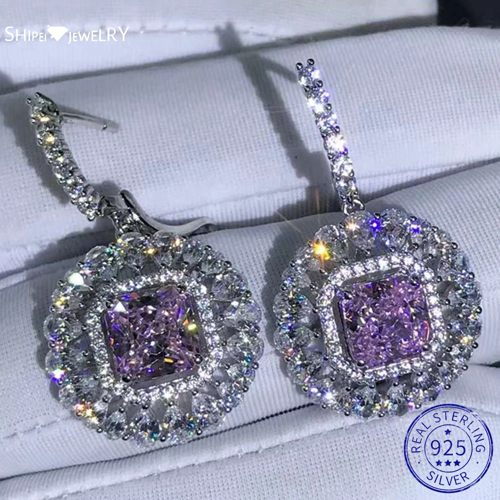 Shipei 925 Sterling Silver Crushed Ice Cut 2CT VVS 3EX Created Moissanite Gemstone Fine Jewelry Drop Dangle Earrings Wholesale
Shipei 925 Sterling Silver Crushed Ice Cut 2CT VVS 3EX Created Moissanite Gemstone Fine Jewelry Drop Dangle Earrings Wholesale