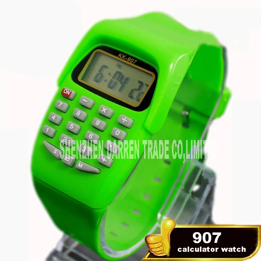 New Arrival Electronic watch student calculator watch KK-907 Calculator function electronic watch children gift stationery hot
New Arrival Electronic watch student calculator watch KK-907 Calculator function electronic watch children gift stationery hot