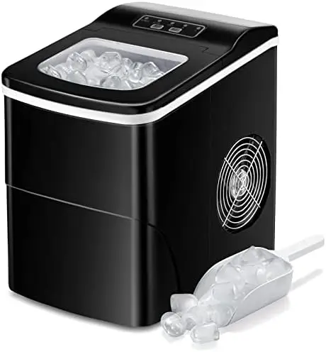 Countertop Ice Maker Machine, Portable Ice Makers Countertop, Make 26 lbs ice in 24 hrs,Ice Cube Ready in 6-8 Mins with Ice Scoo
Countertop Ice Maker Machine, Portable Ice Makers Countertop, Make 26 lbs ice in 24 hrs,Ice Cube Ready in 6-8 Mins with Ice Scoo