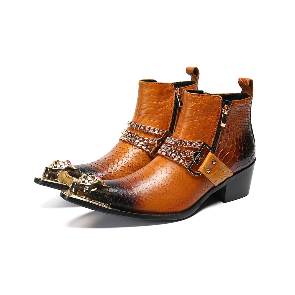 New Style Chain Chelsea Boots Handmade Pointed toe Ankle Boots for men Genuine Leather Party Boots Big size 47
New Style Chain Chelsea Boots Handmade Pointed toe Ankle Boots for men Genuine Leather Party Boots Big size 47