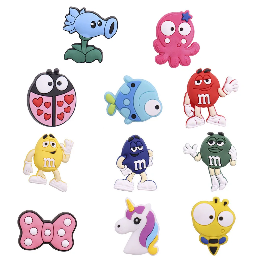 1-11PCS Octopus M&M Friend Animals Fish Unicorn Pink Bowknot Shoe Charms Fit Wristband Shoe Decoration Buckle Kid Gift Croc Jibz
1-11PCS Octopus M&M Friend Animals Fish Unicorn Pink Bowknot Shoe Charms Fit Wristband Shoe Decoration Buckle Kid Gift Croc Jibz