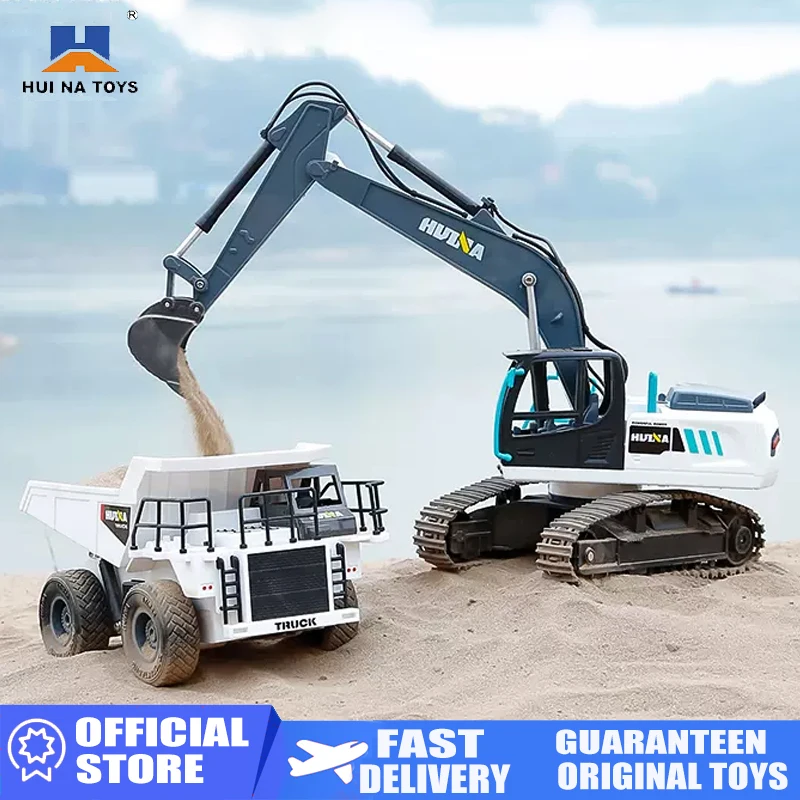 HUINA 1:24 Remote Control Car Alloy 9CH RC Crawler Excavator Dump Truck Construction Excavation Children Toys for Boys Xmas Gift
HUINA 1:24 Remote Control Car Alloy 9CH RC Crawler Excavator Dump Truck Construction Excavation Children Toys for Boys Xmas Gift