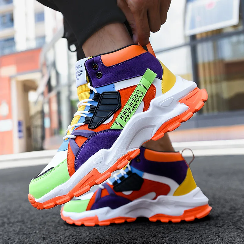 Мужские кроссовки для скейтборда Qmaigie, высокие массивные кроссовки, модная дышащая дизайнерская брендовая мужская обувь 2022
Мужские кроссовки для скейтборда Qmaigie, высокие массивные кроссовки, модная дышащая дизайнерская брендовая мужская обувь 2022