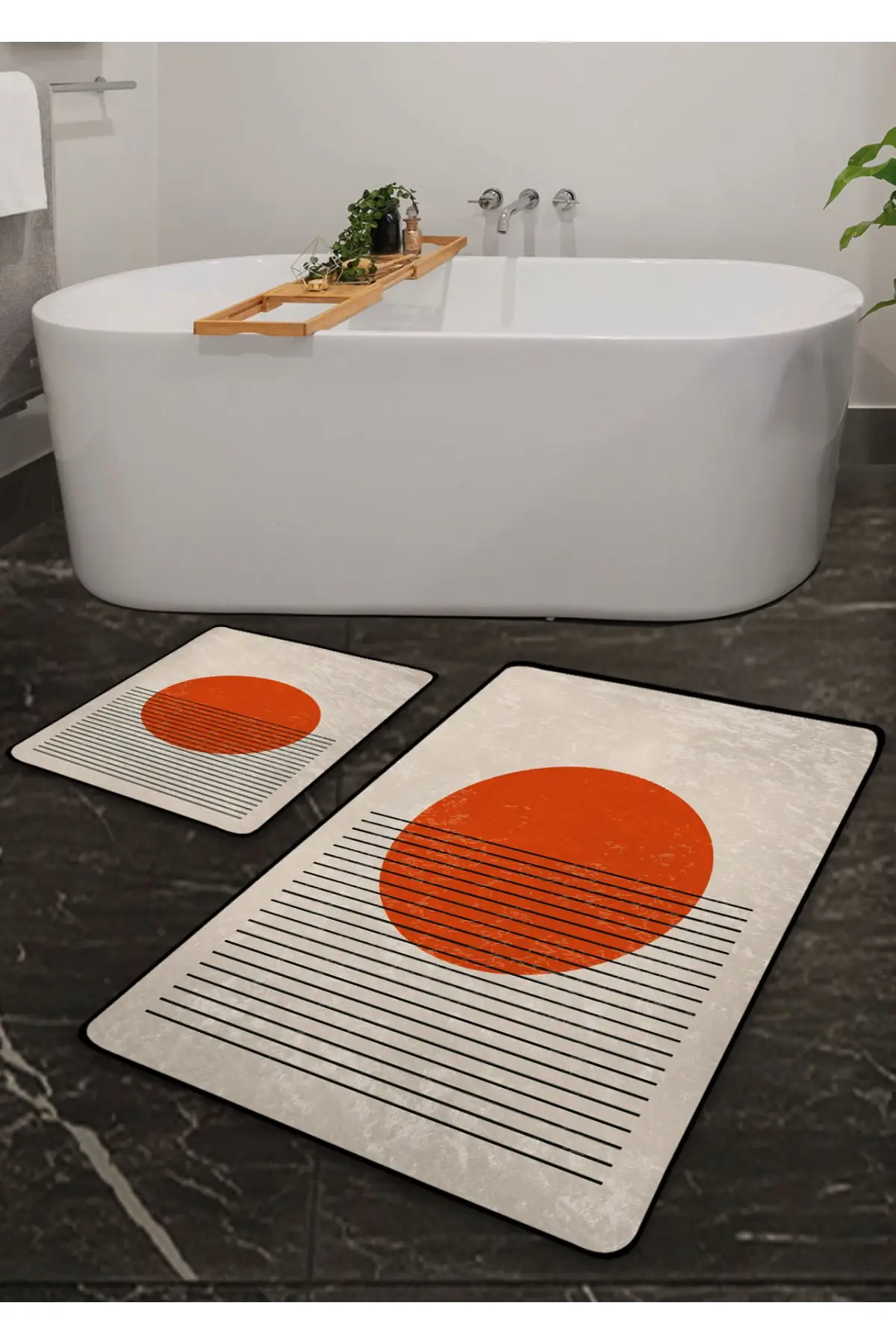 Slip-resistant Outsole Washable 2'li Bath Mat-Orange Table Pattern (60*100cm) - (50*60cm)
Slip-resistant Outsole Washable 2'li Bath Mat-Orange Table Pattern (60*100cm) - (50*60cm)