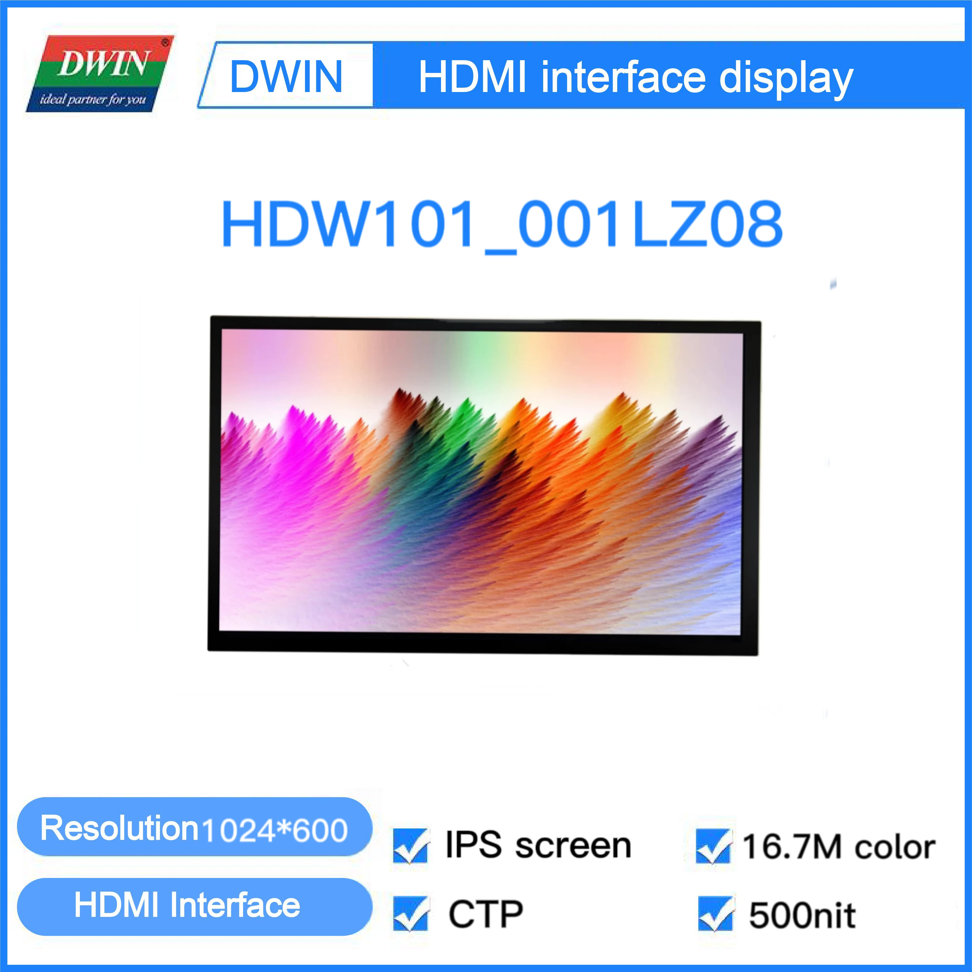 DWIN 10,1 дюйма 1024xRGBx600 HDMI панель с сенсорной моделью IPS экран CTP подходит для Windows/Raspberry/Linux/Android hdw101 _ 001l
DWIN 10,1 дюйма 1024xRGBx600 HDMI панель с сенсорной моделью IPS экран CTP подходит для Windows/Raspberry/Linux/Android hdw101 _ 001l